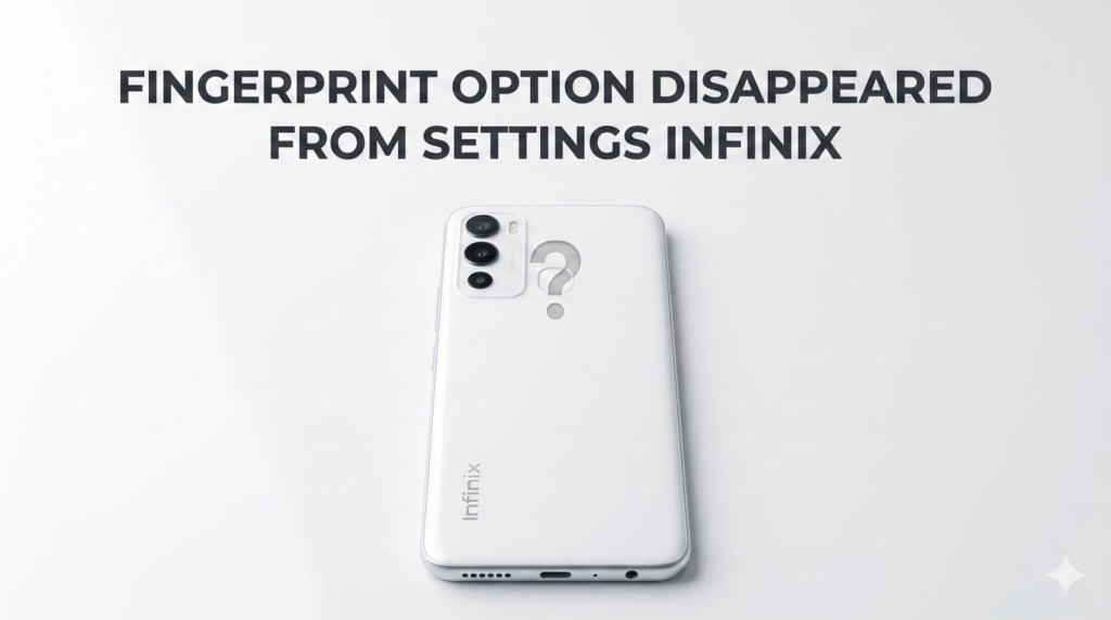Fingerprint Option Disappeared from Settings Infinix