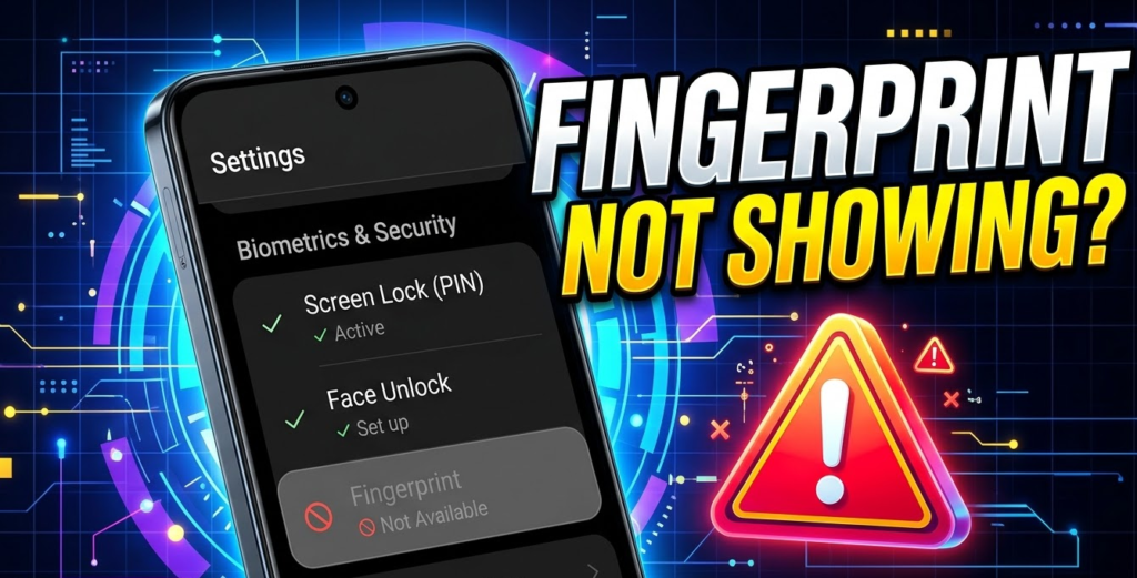 Itel S24 Fingerprint Option Not Showing